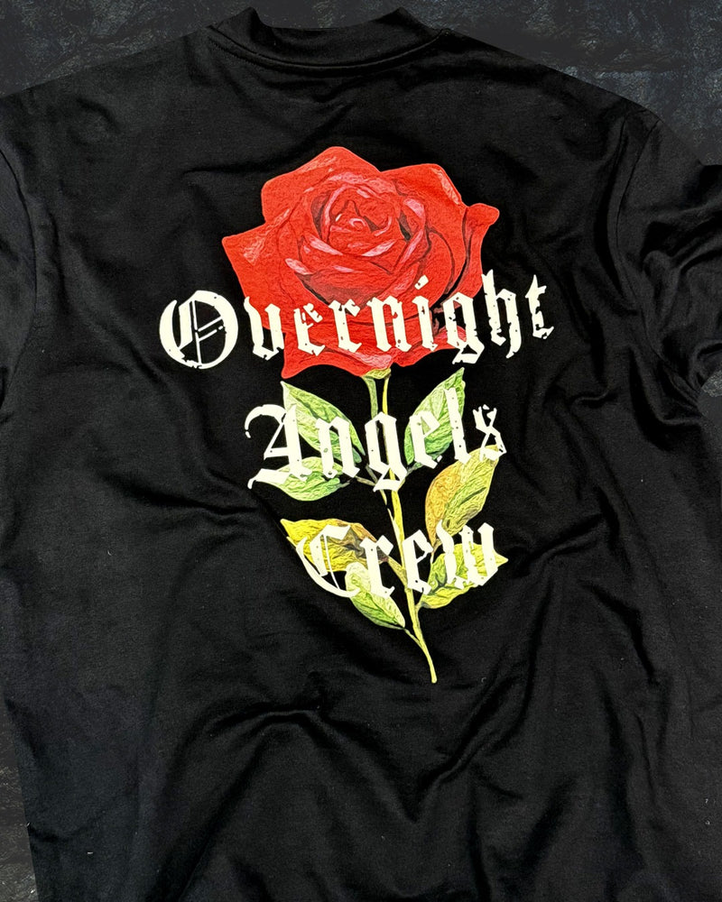 Rose T-Shirt -  Black
