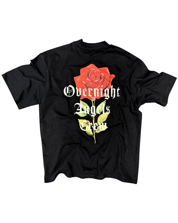 Rose Unisex T-Shirt - Black