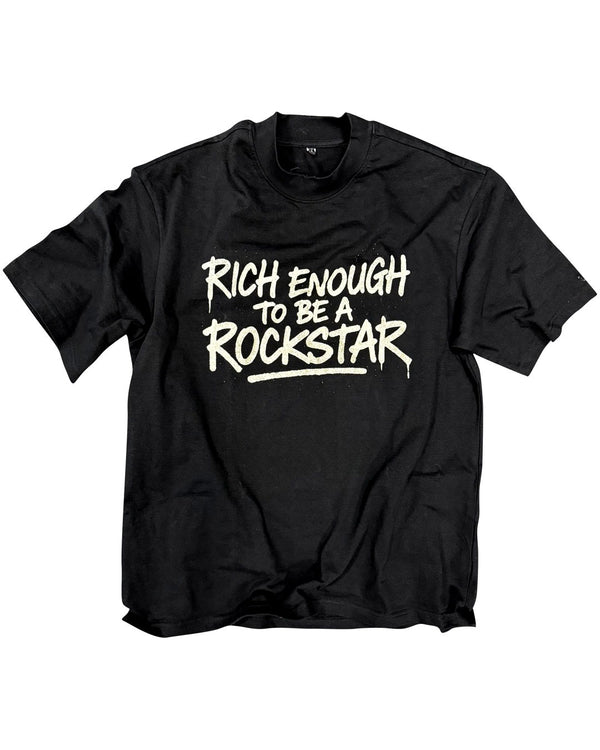 Rich Enough T-Shirt -  Black
