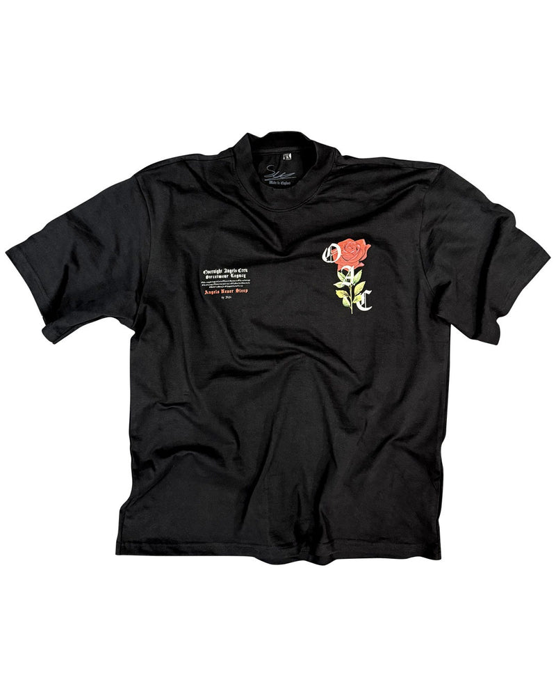 Rose T-Shirt -  Black