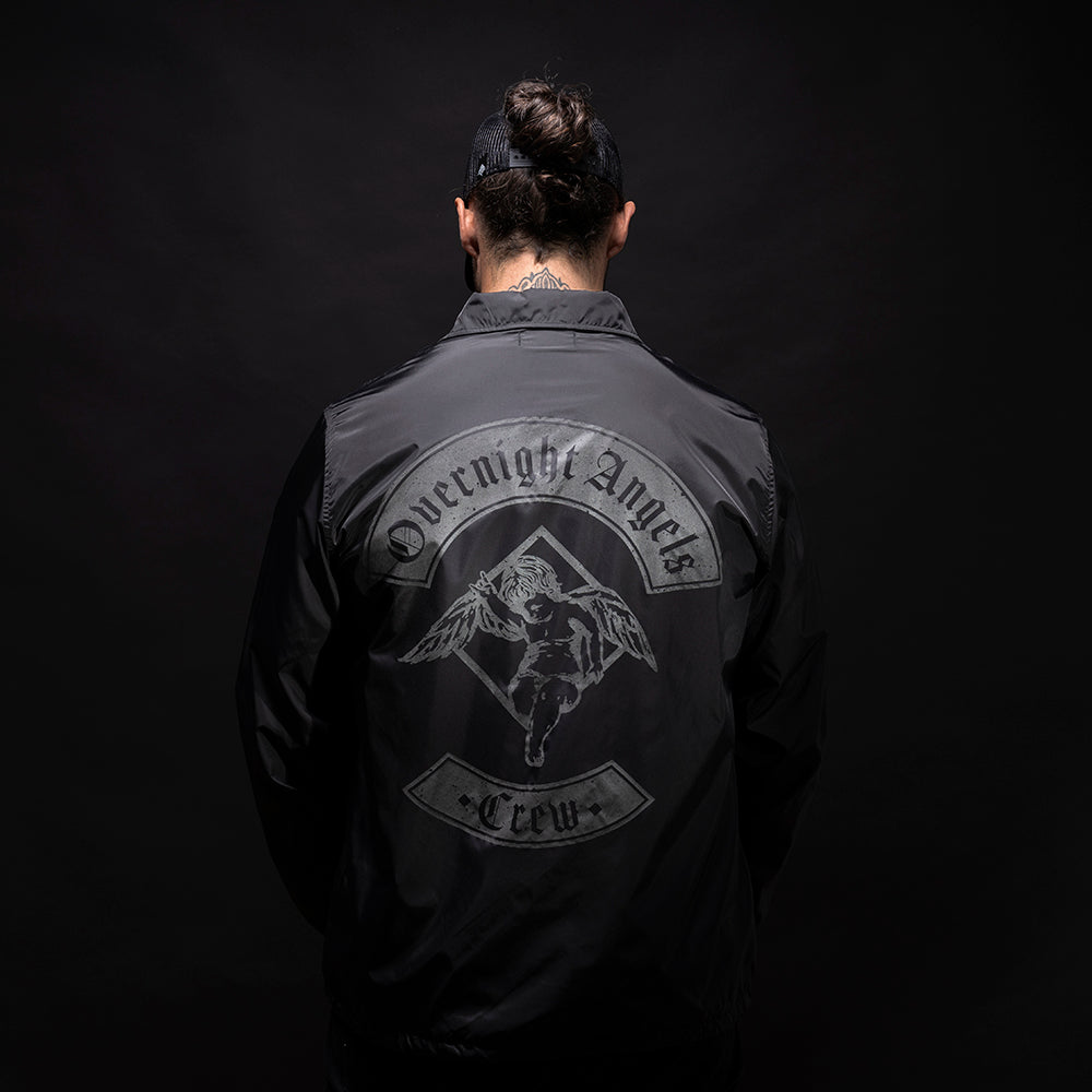 Crew Coach Jacket - Black - Overnight Angels Crew