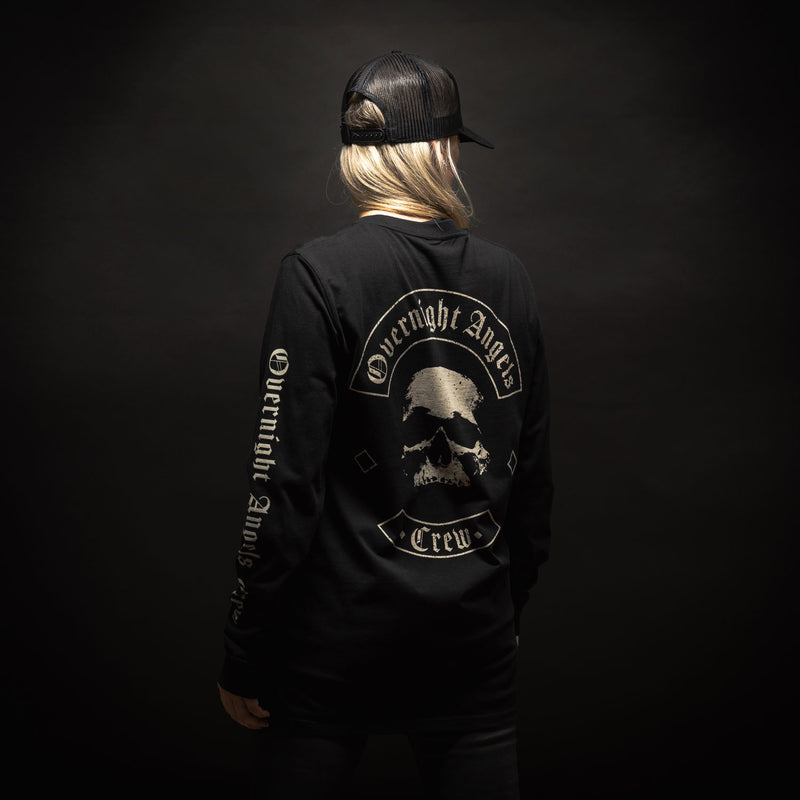 Skull Raider Unisex Long Sleeve T-Shirt - Black