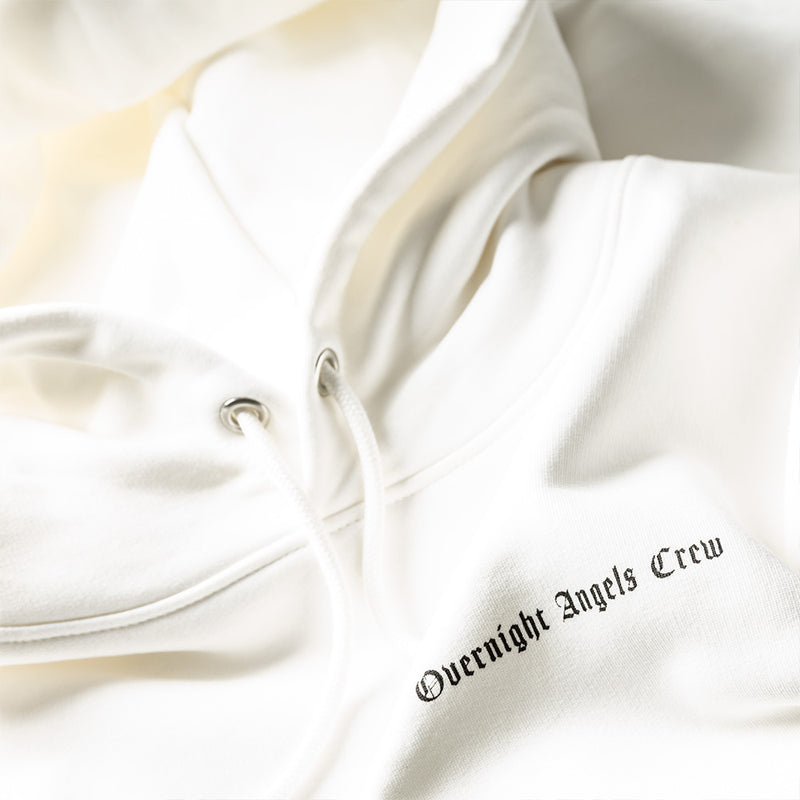Crew Originals Back Print Unisex Hoodie - Off-White