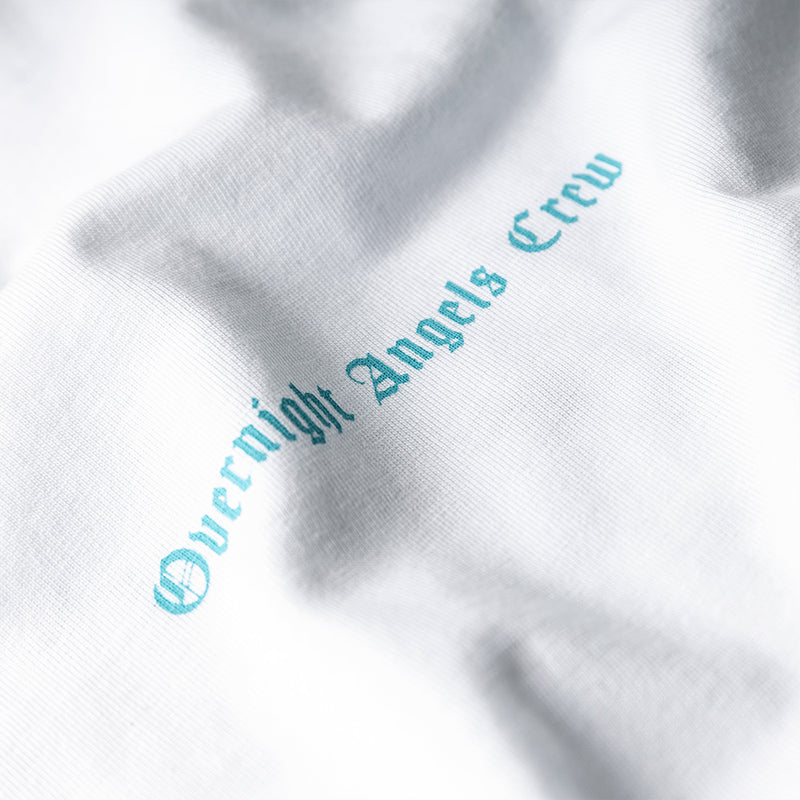 Blue Graffiti Skull T-Shirt - White