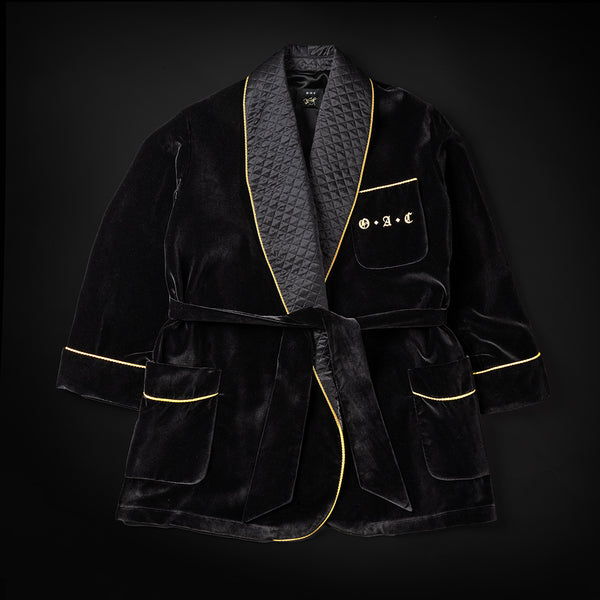 Velvet clearance smoking robe