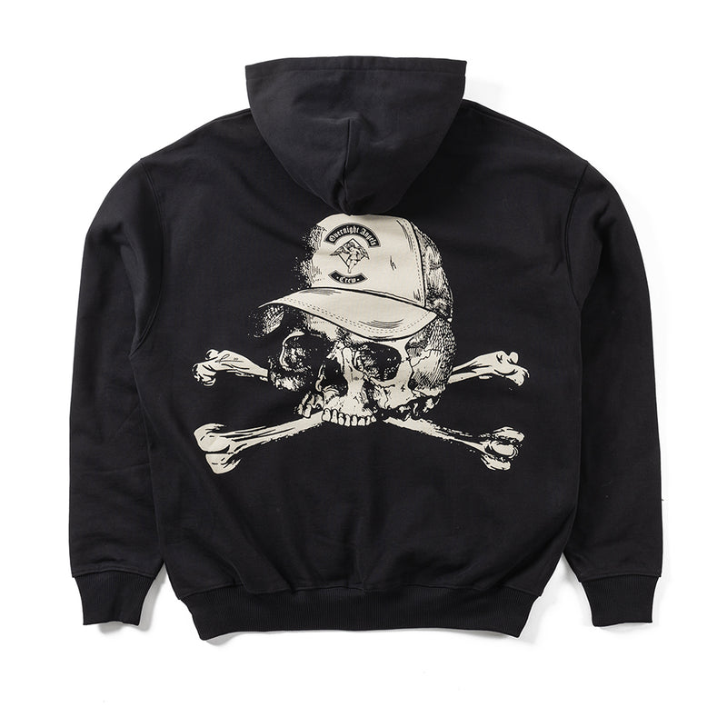 Skull Cap Unisex Hoodie - Black